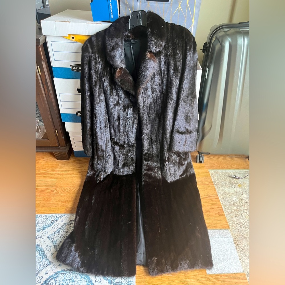 Mink fur coat